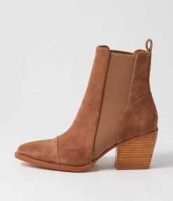 Store Midas Shoes Maddern Light Choc Suede Chelsea Boots