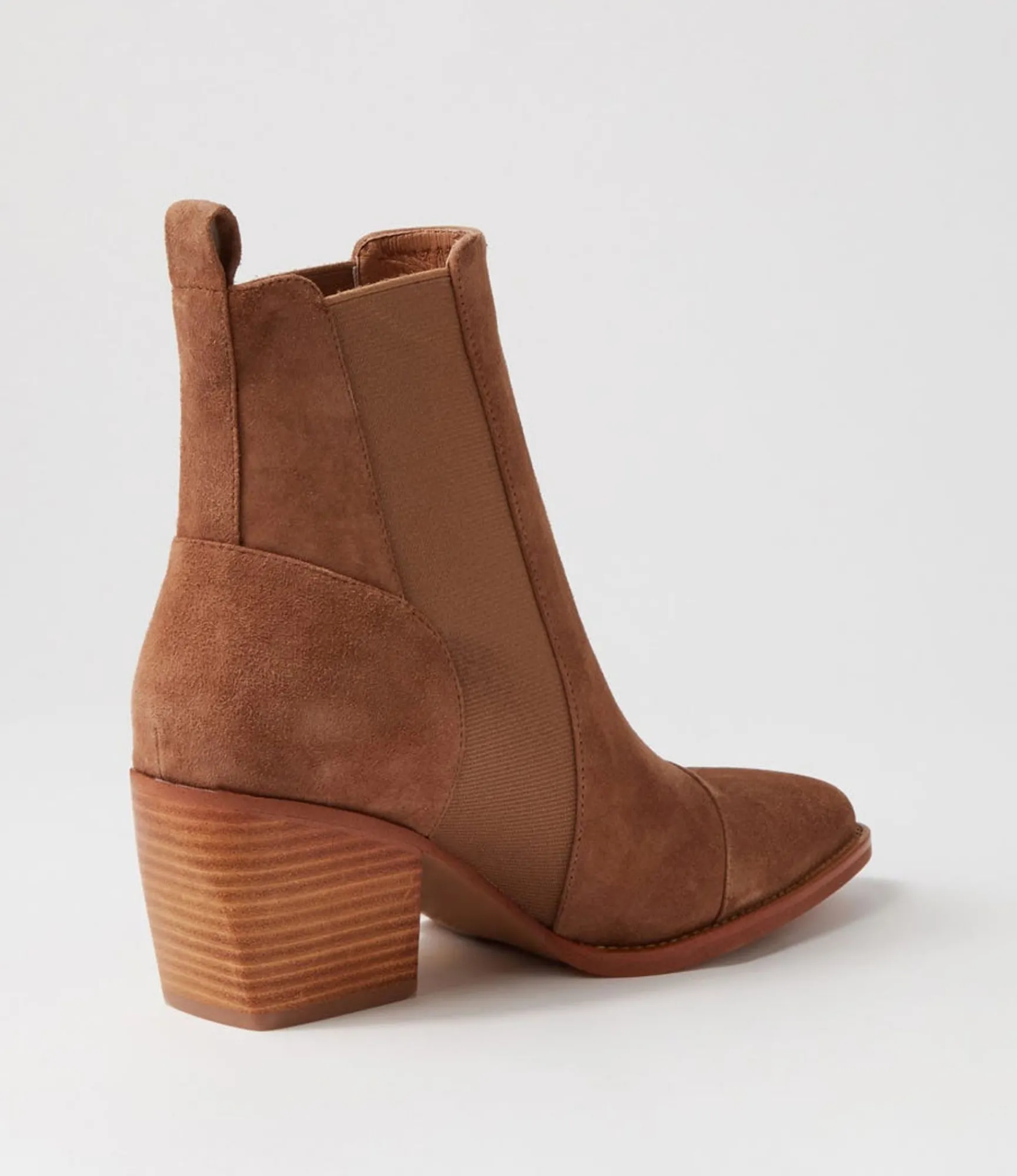 Store Midas Shoes Maddern Light Choc Suede Chelsea Boots
