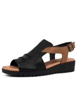 Best Sale Midas Shoes Madz Black-Dk Tan Leather