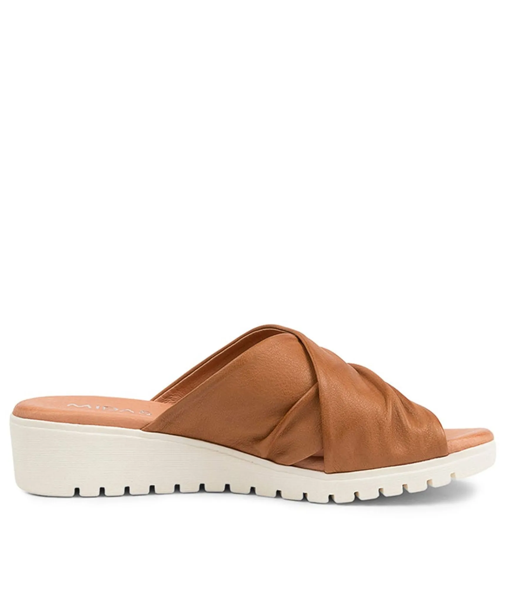 Clearance Midas Shoes Magna Dk Tan Leather