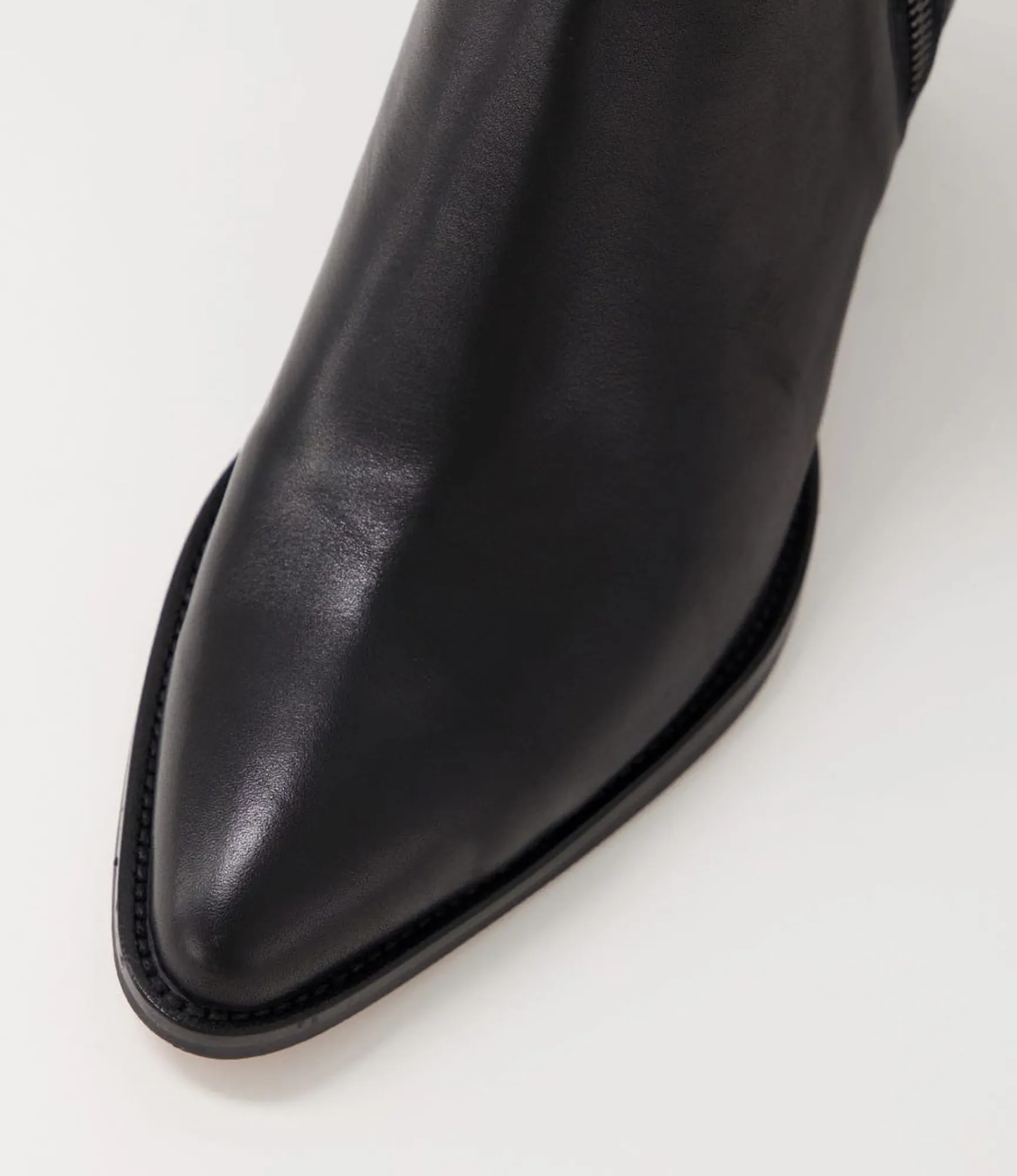 Online Midas Shoes Majory Black Leather Ankle Boots