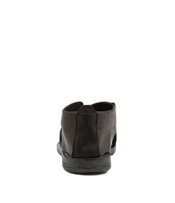 Fashion Midas Shoes Malla Black Leather