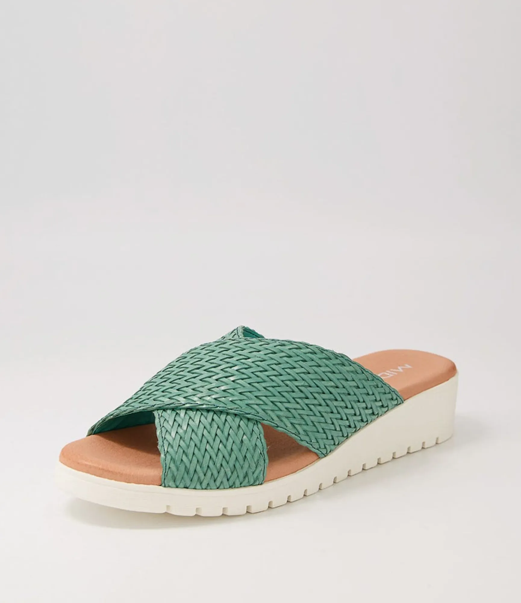 Best Midas Shoes Manilla Emerald Weave Sandals