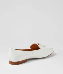 Fashion Midas Shoes Marcell White Patent Leather Loafers