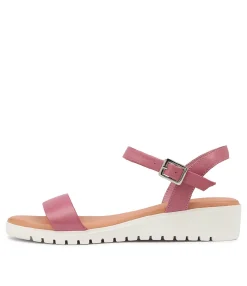 Store Midas Shoes Maryanne Pretty Pink Leather Sandals Ws