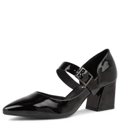 Best Sale Midas Shoes Matcha Black Patent Leather Heels