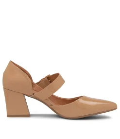 Flash Sale Midas Shoes Matcha Camel Patent Leather Heels