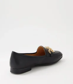 Fashion Midas Shoes Menni Black Leather Loafers