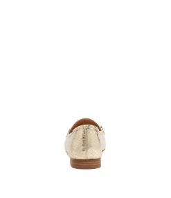 Sale Midas Shoes Midi Pale Gold Mirror Leather Loafers