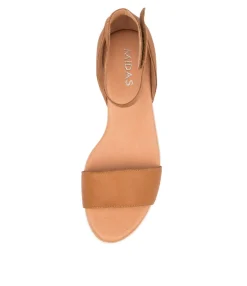 Store Midas Shoes Mikalea Dk Tan Leather