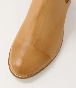 Online Midas Shoes Mikali Dark Tan Leather Chelsea Boots
