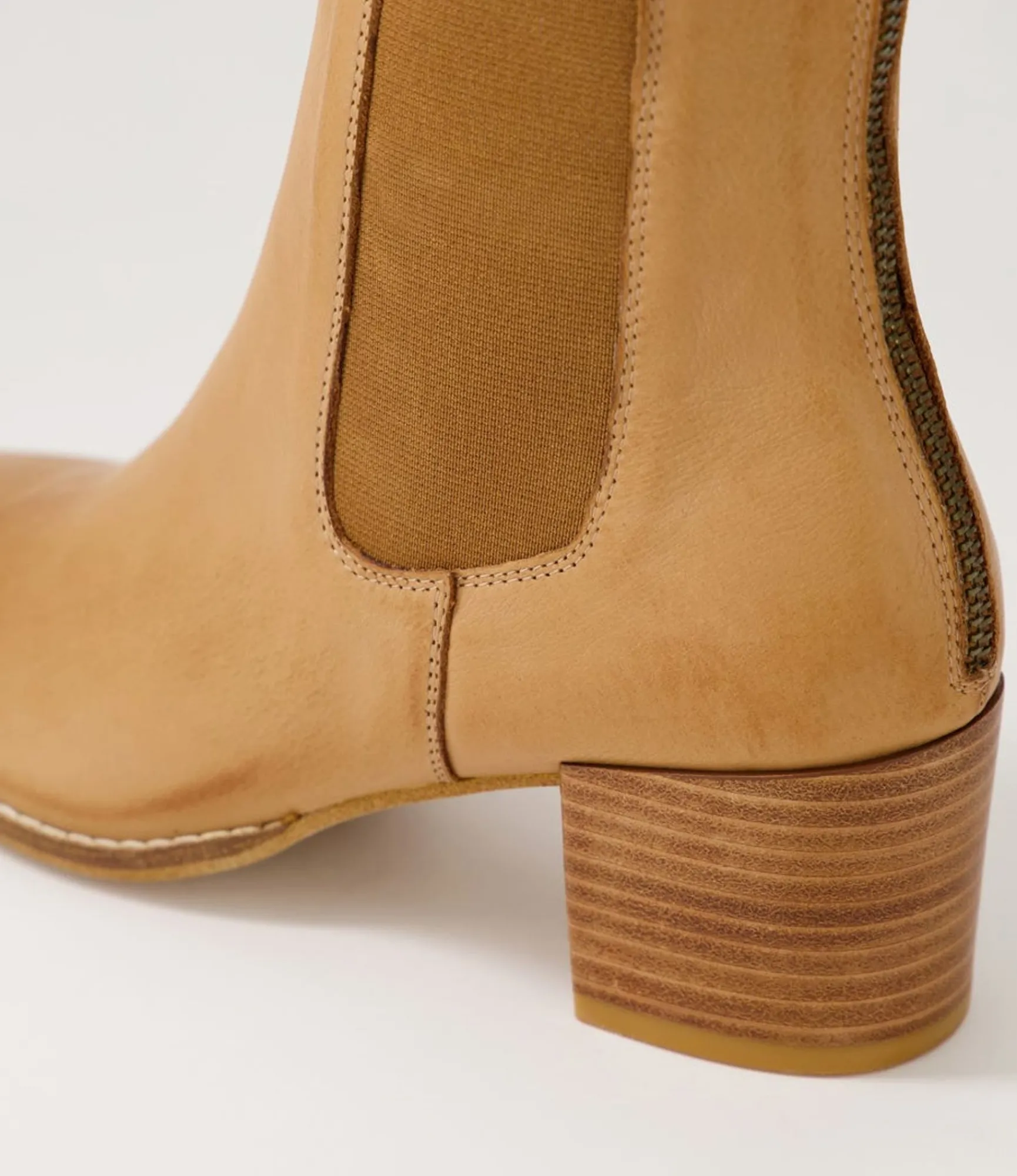 Online Midas Shoes Mikali Dark Tan Leather Chelsea Boots