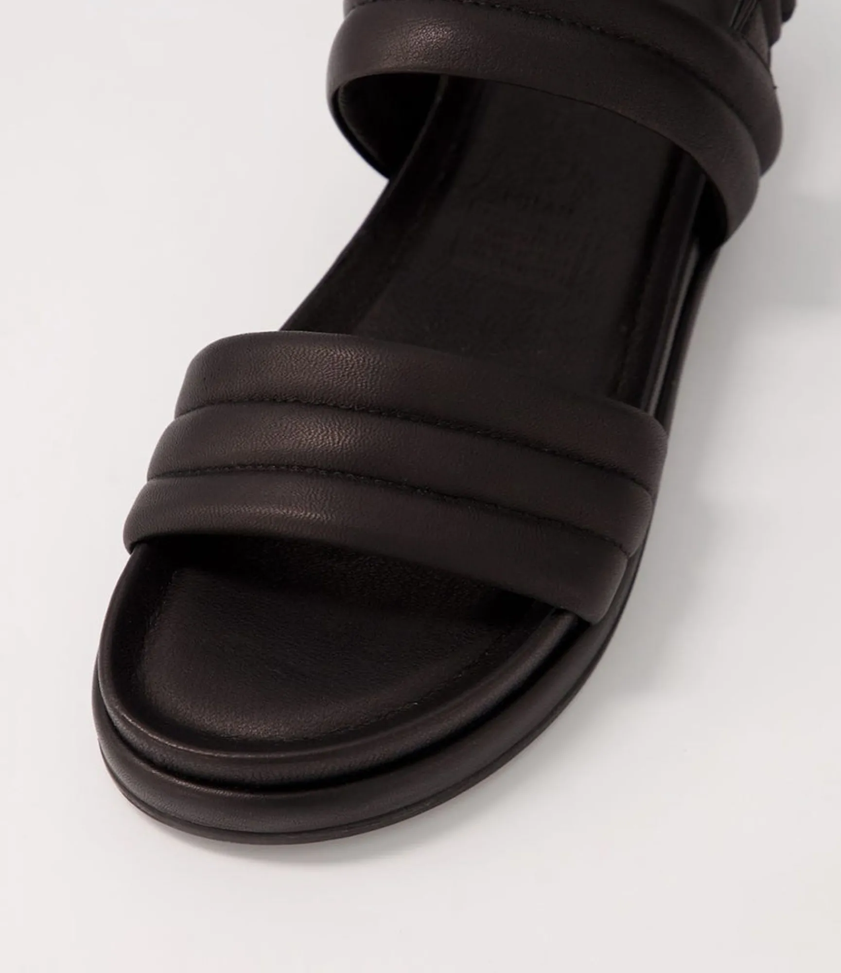 Cheap Midas Shoes Milah Black Leather Sandals
