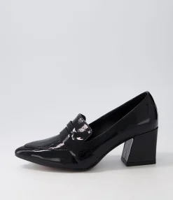 Sale Midas Shoes Millsy Black Patent Leather Heels