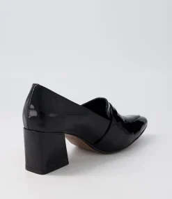Sale Midas Shoes Millsy Black Patent Leather Heels