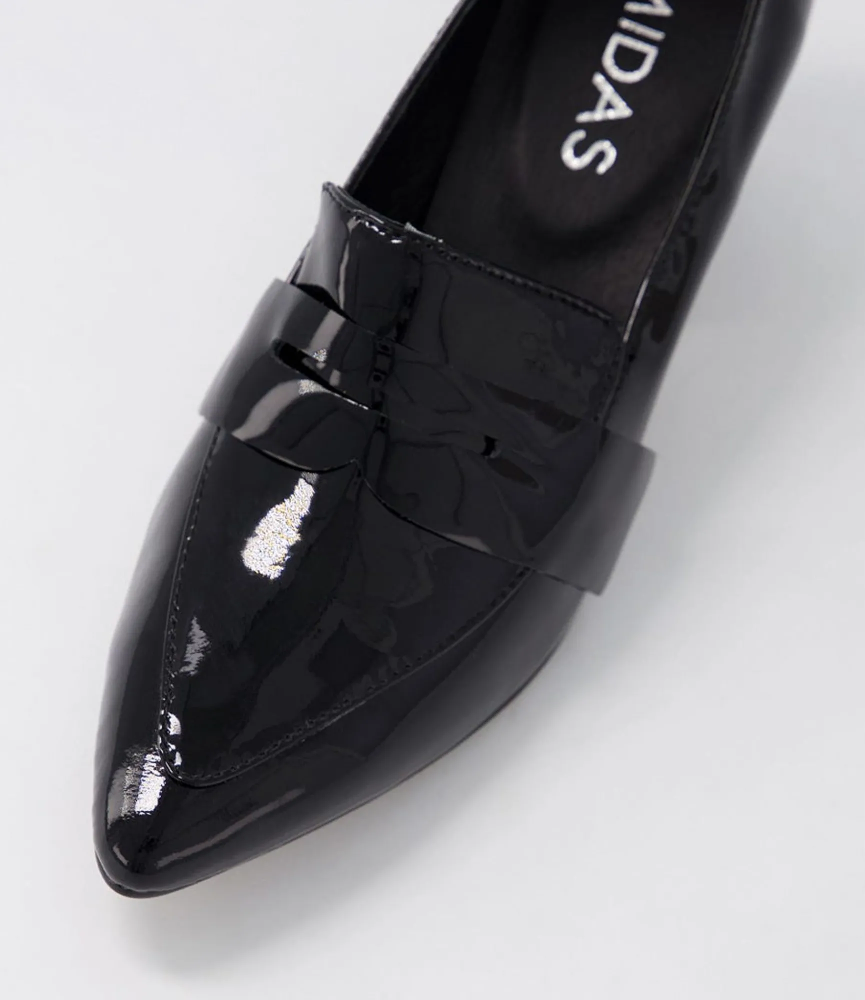 Sale Midas Shoes Millsy Black Patent Leather Heels