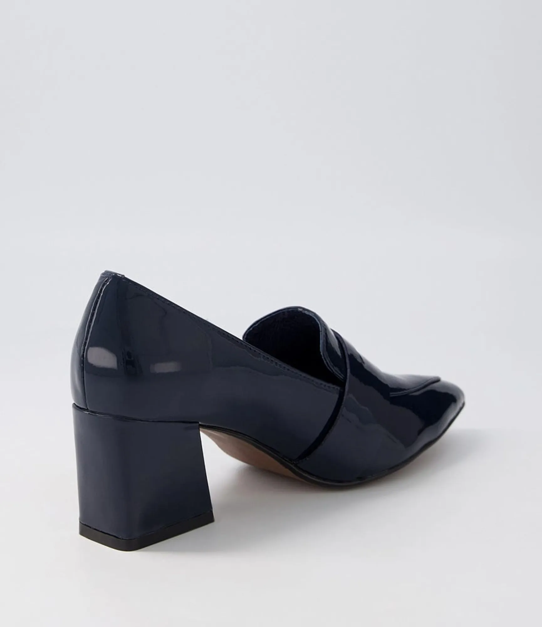 Best Sale Midas Shoes Millsy Navy Patent Leather Heels