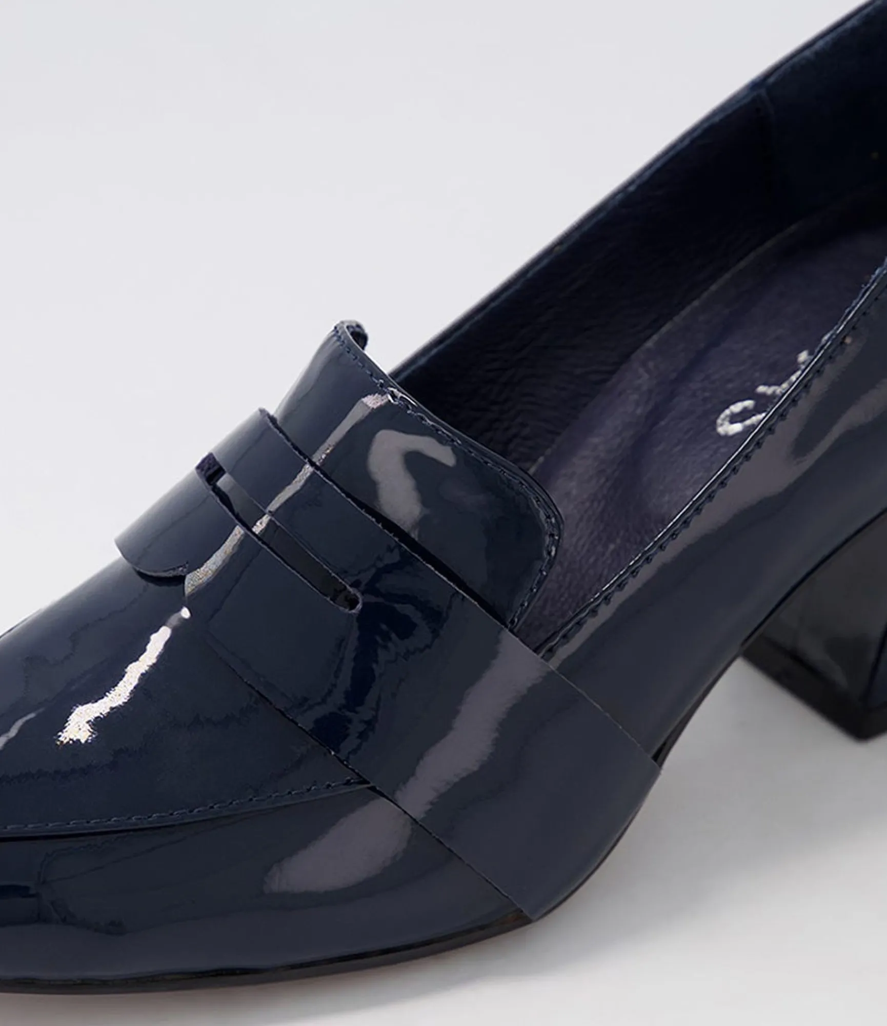 Best Sale Midas Shoes Millsy Navy Patent Leather Heels