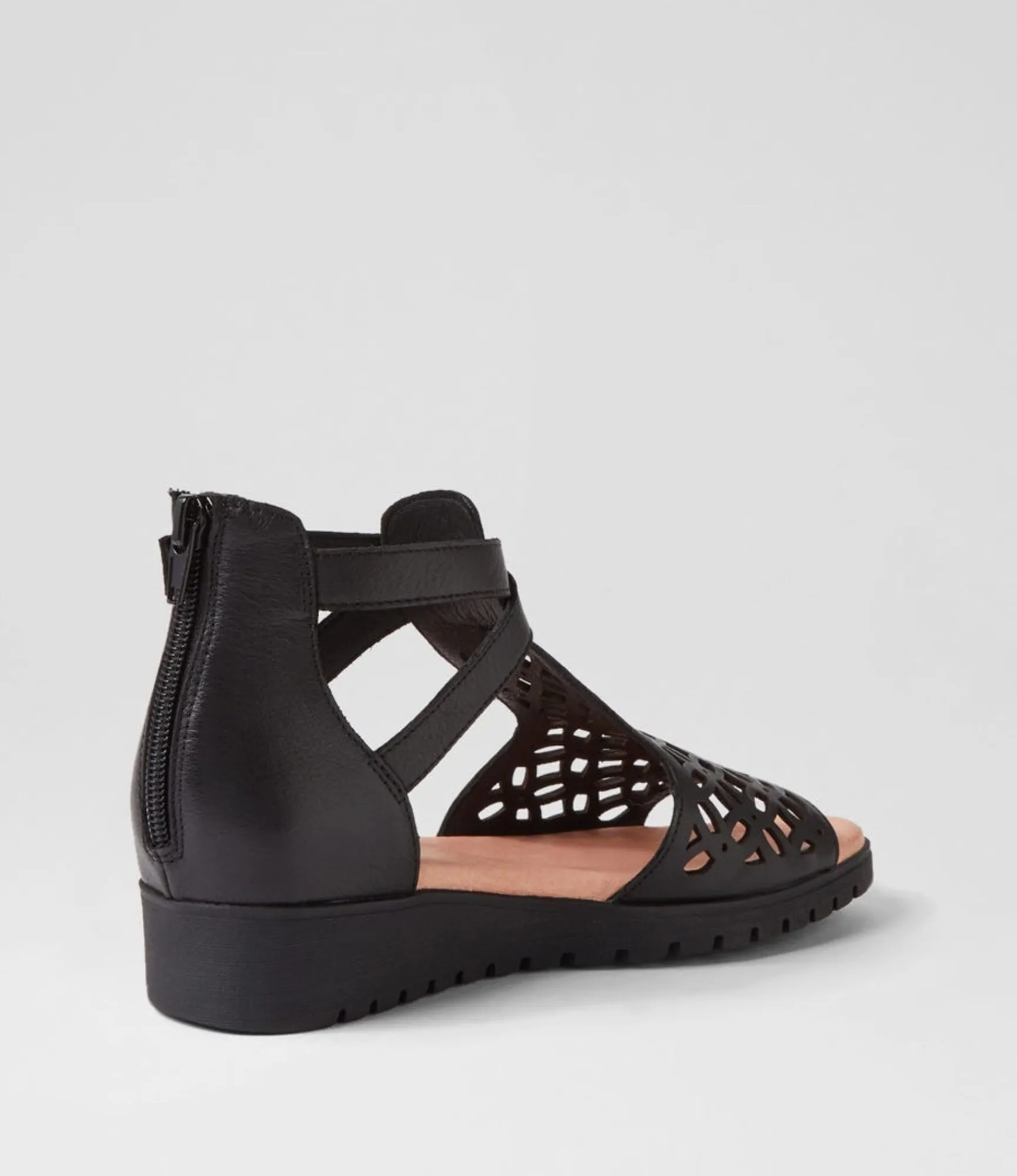 Discount Midas Shoes Milos Black Leather Sandals