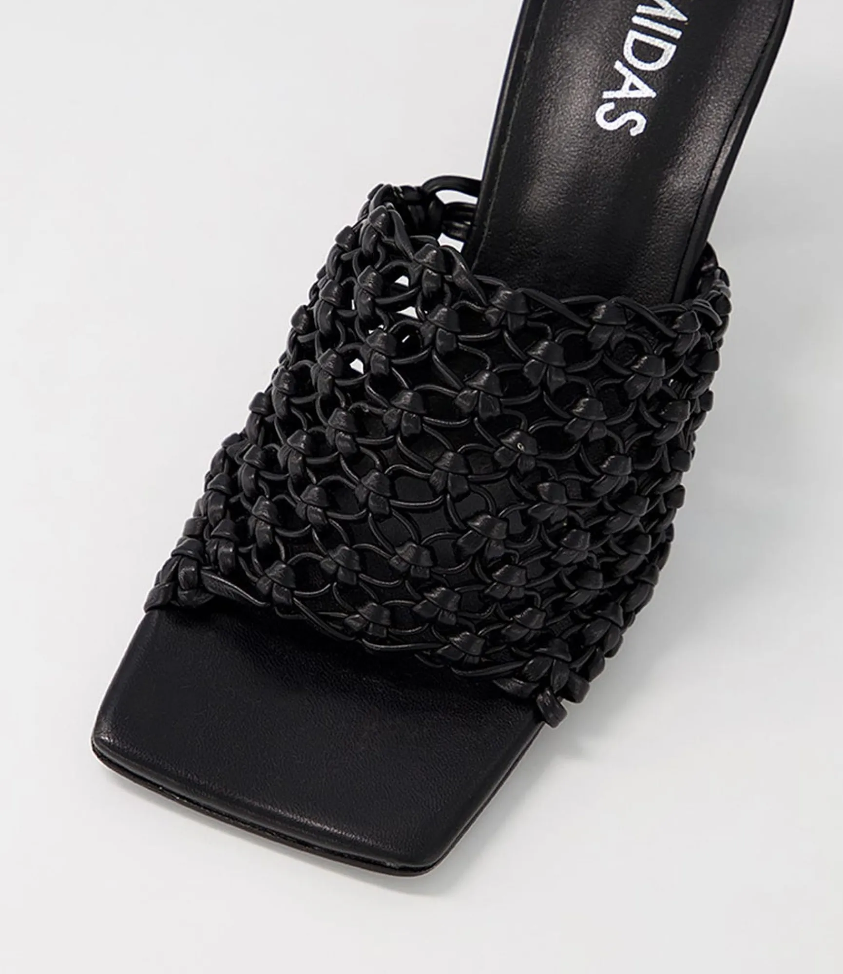 New Midas Shoes Mimmi Black Weave Sandals