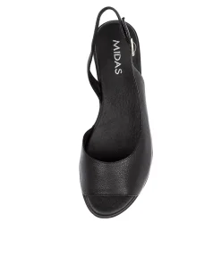 Clearance Midas Shoes Mizzi Black-Black Sole