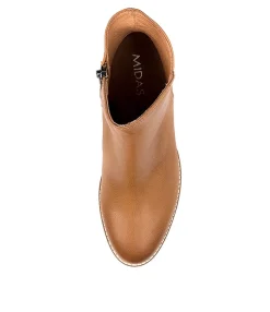 Store Midas Shoes Mocker Tan Leather