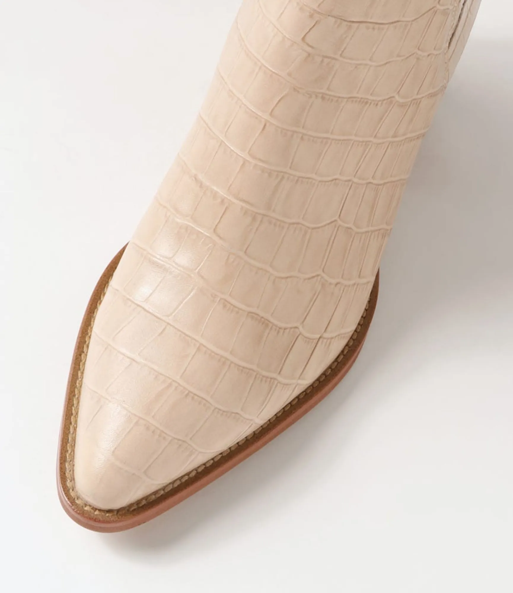 Clearance Midas Shoes Morine Cafe Croc Leather Chelsea Boots