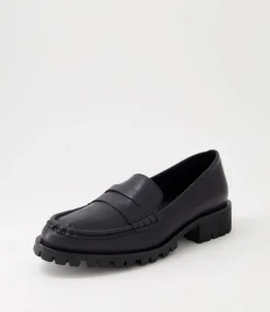 Online Midas Shoes Morla Black Leather Loafers