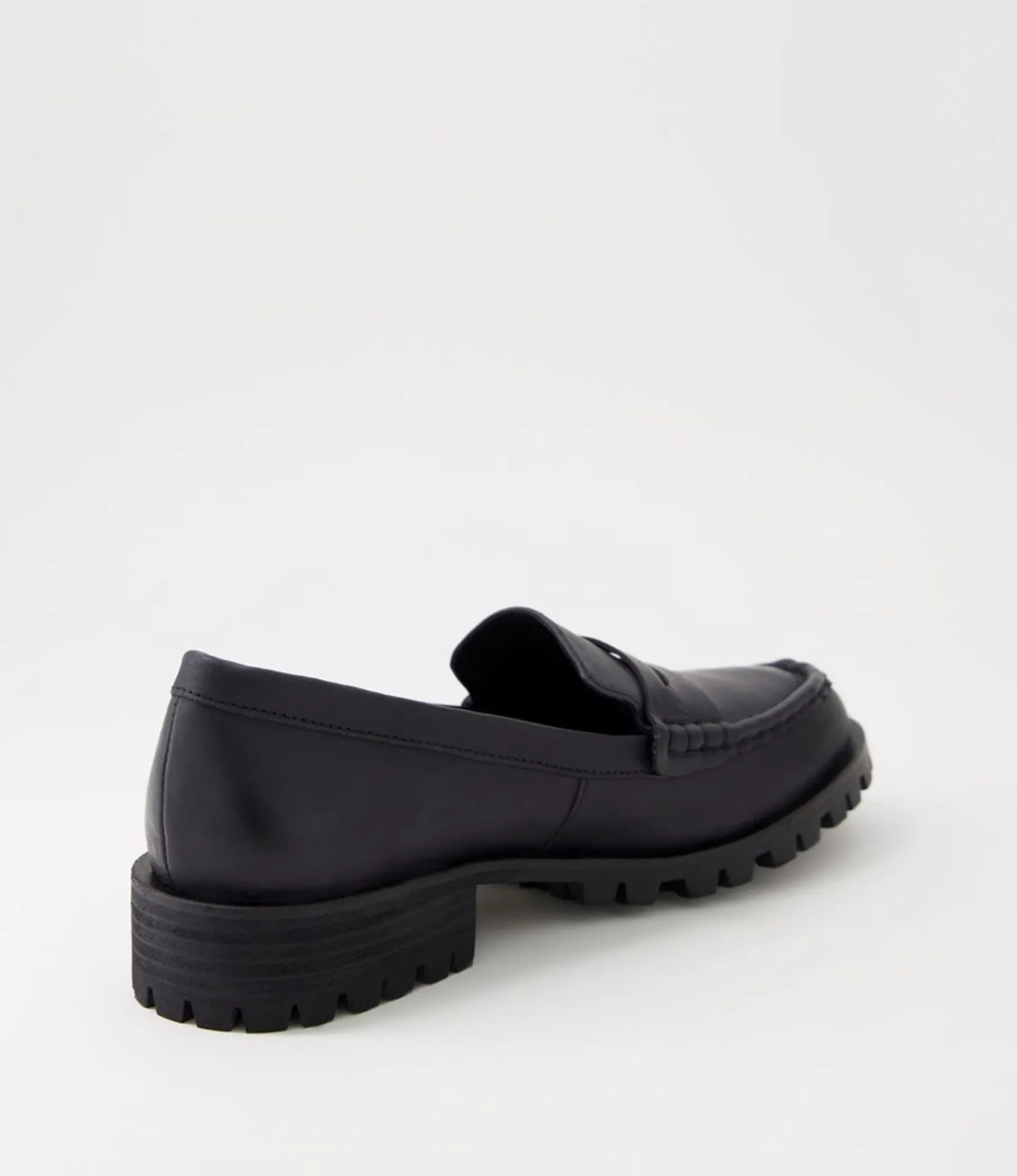 Online Midas Shoes Morla Black Leather Loafers