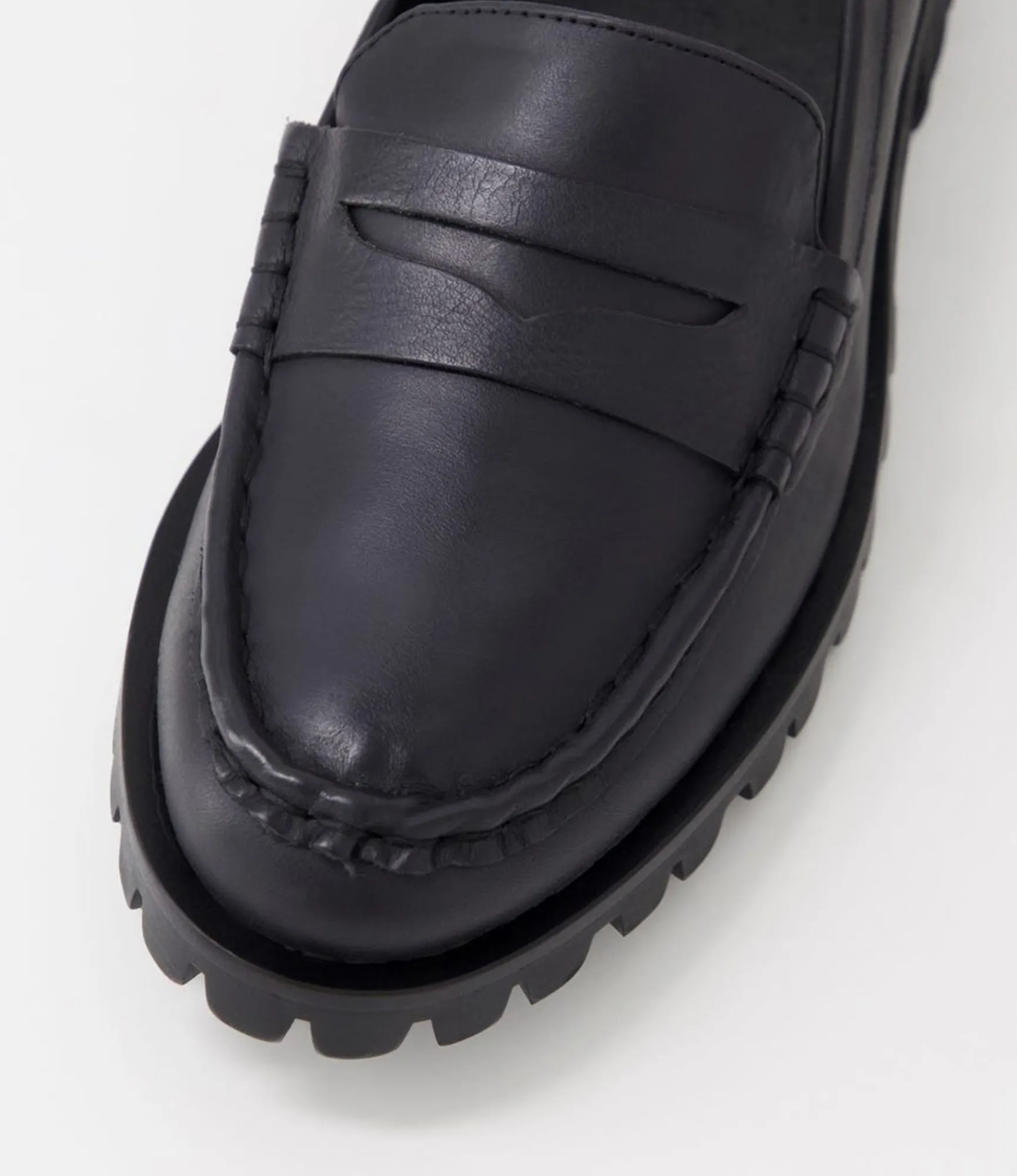 Online Midas Shoes Morla Black Leather Loafers