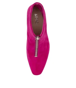Shop Midas Shoes Morocco Fuchsia Suede Ankle Boots