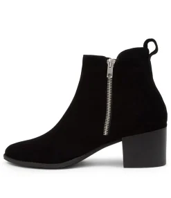 Best Sale Midas Shoes Myshka Black Suede Ankle Boots Bh