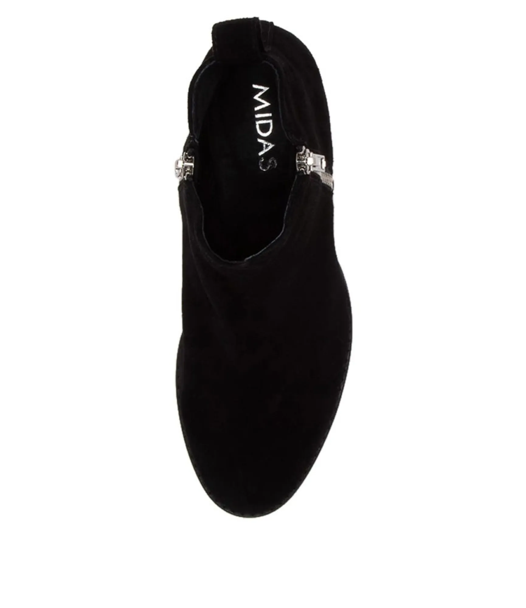 Best Sale Midas Shoes Myshka Black Suede Ankle Boots Bh