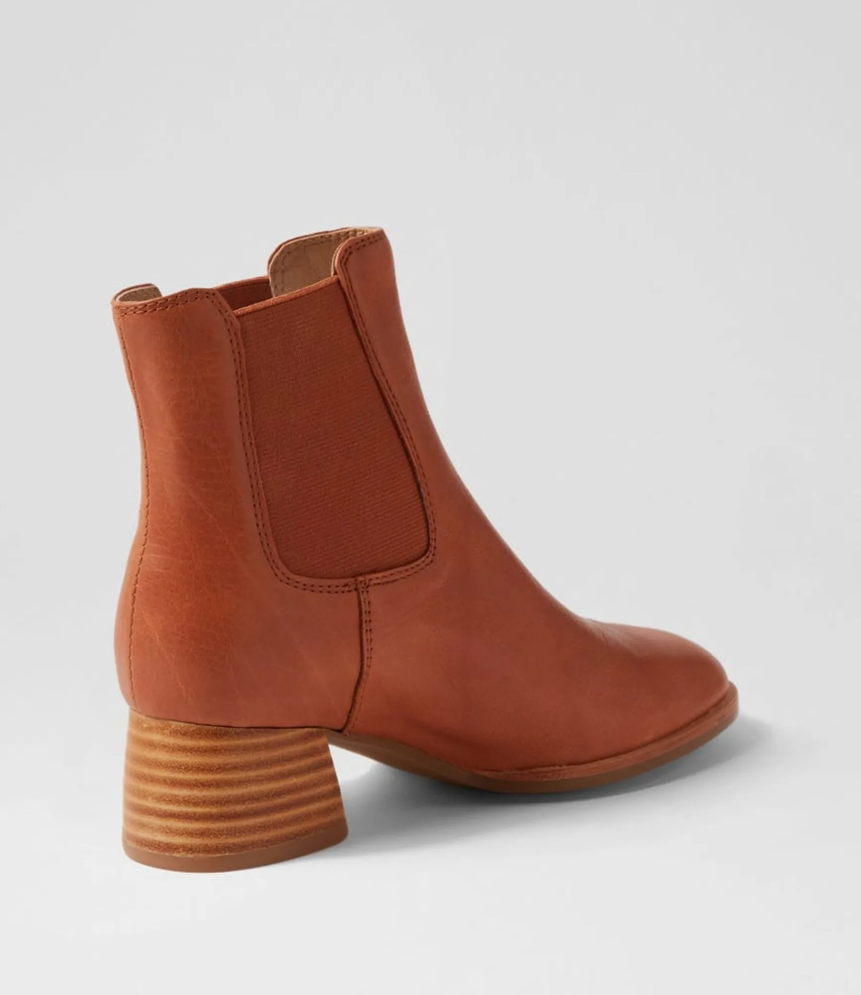 Fashion Midas Shoes Nardia Cognac Leather Chelsea Boots