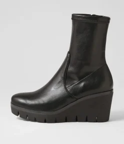 Discount Midas Shoes Narro Black Stretch Ankle Boots