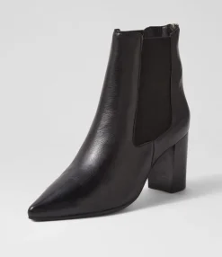 Fashion Midas Shoes Nemo Black Leather Chelsea Boots