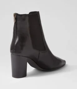 Fashion Midas Shoes Nemo Black Leather Chelsea Boots
