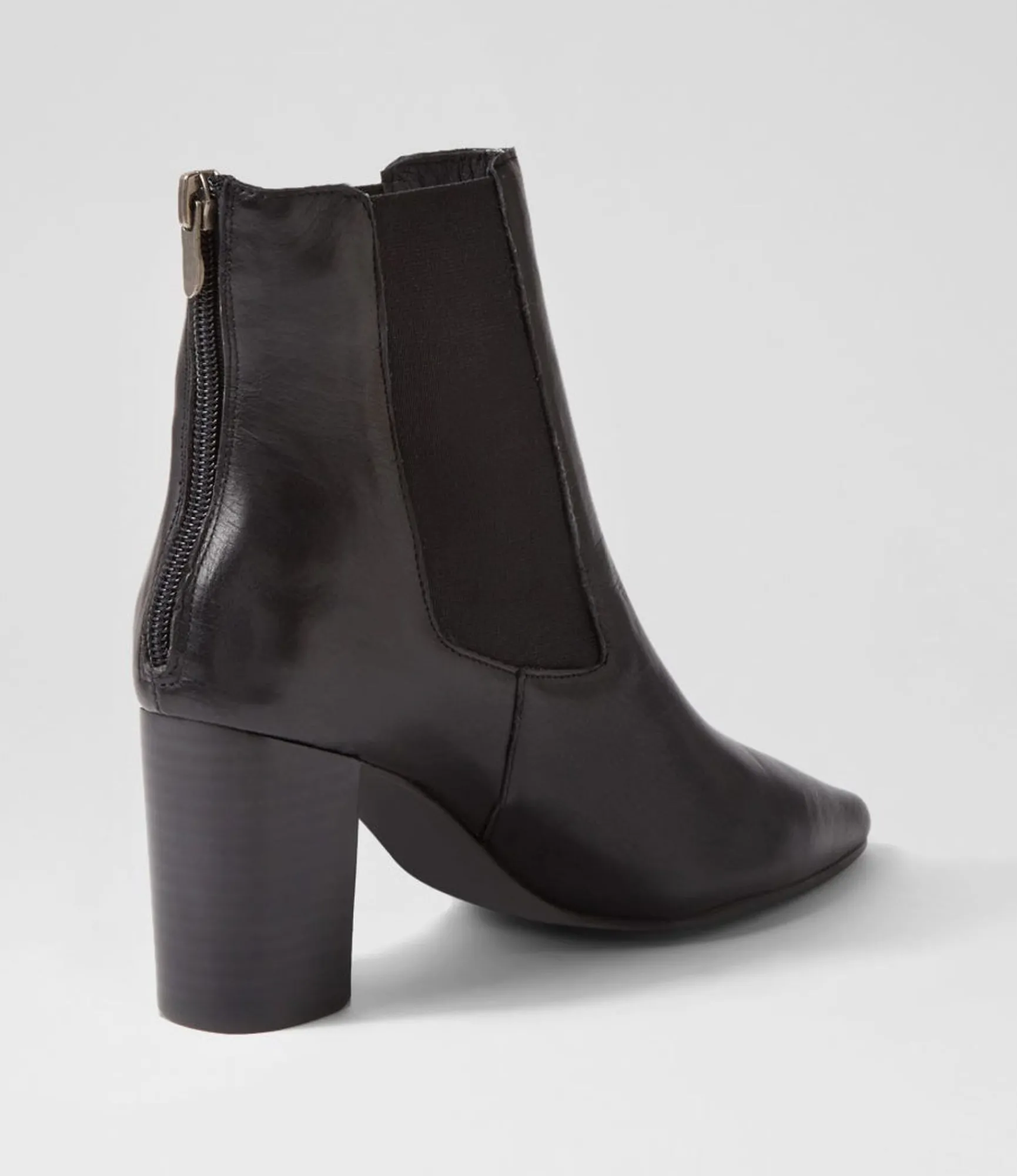 Fashion Midas Shoes Nemo Black Leather Chelsea Boots