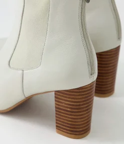 Online Midas Shoes Nemo Stone Natural Heel Leather Chelsea Boots