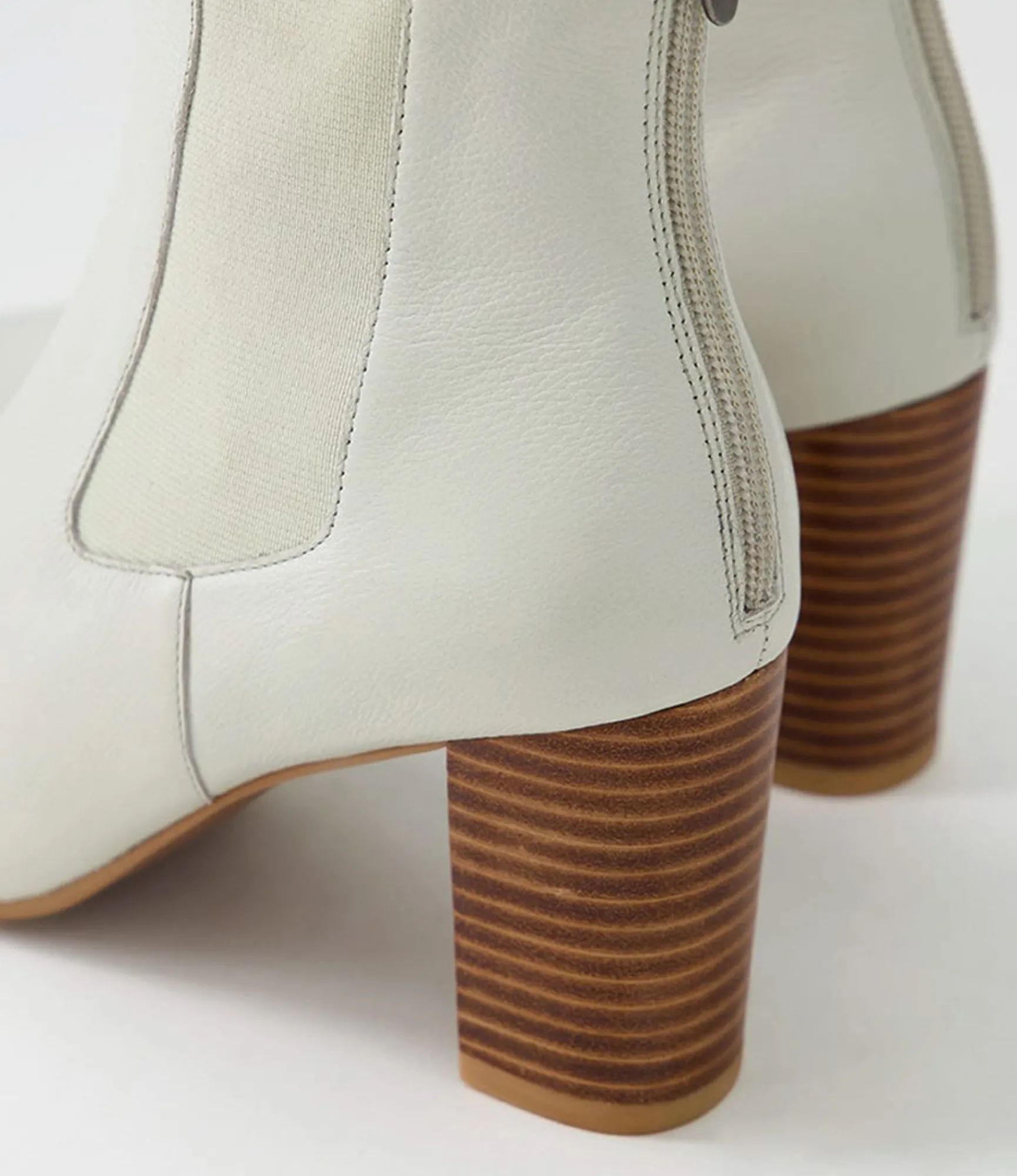 Online Midas Shoes Nemo Stone Natural Heel Leather Chelsea Boots