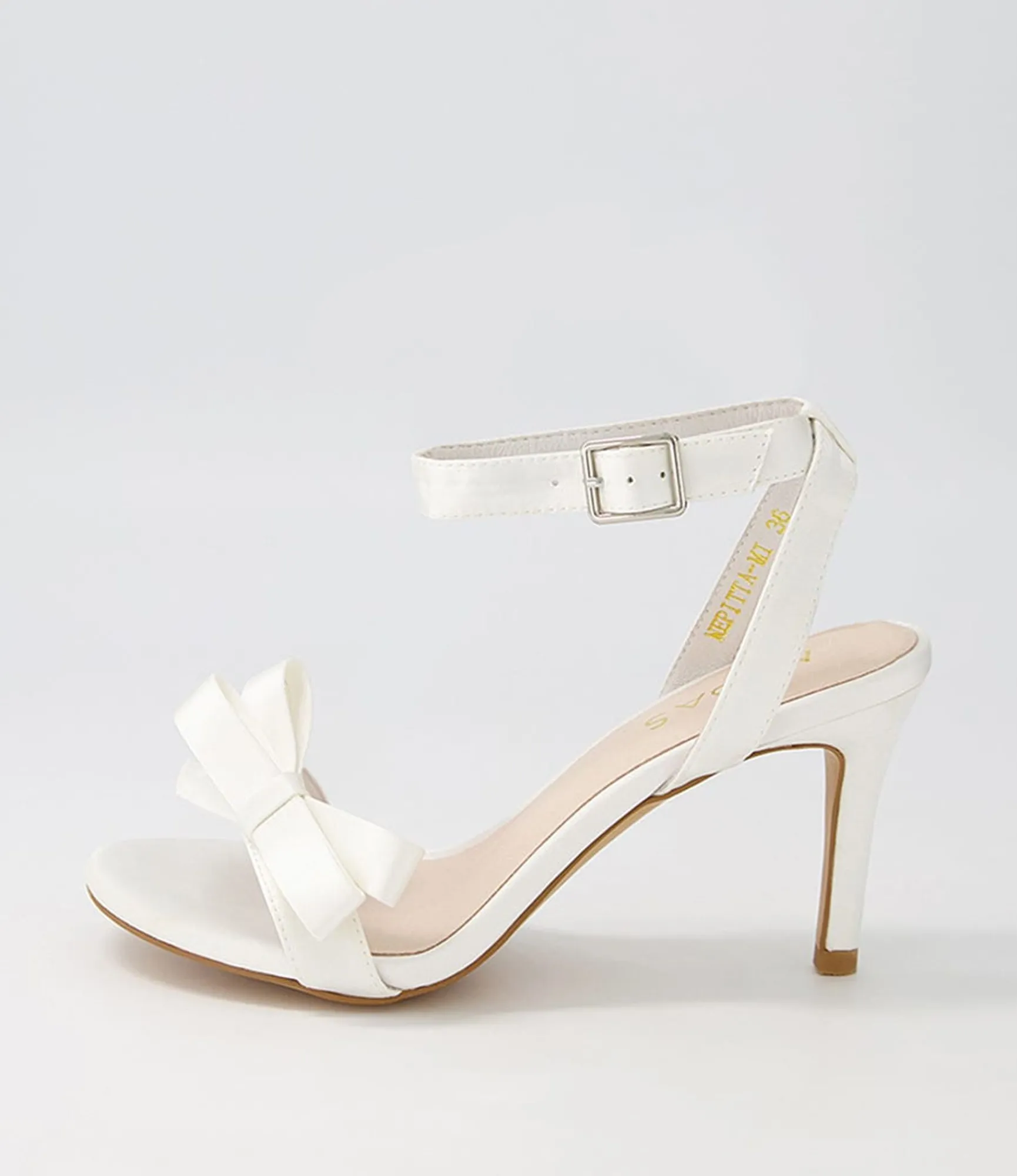 Flash Sale Midas Shoes Nepitta White Satin Sandals