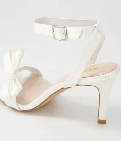 Flash Sale Midas Shoes Nepitta White Satin Sandals
