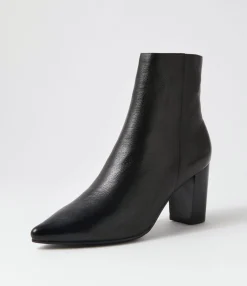 Outlet Midas Shoes Norris Black Leather Ankle Boots