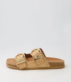 Store Midas Shoes Nossie Sandy Suede Slides