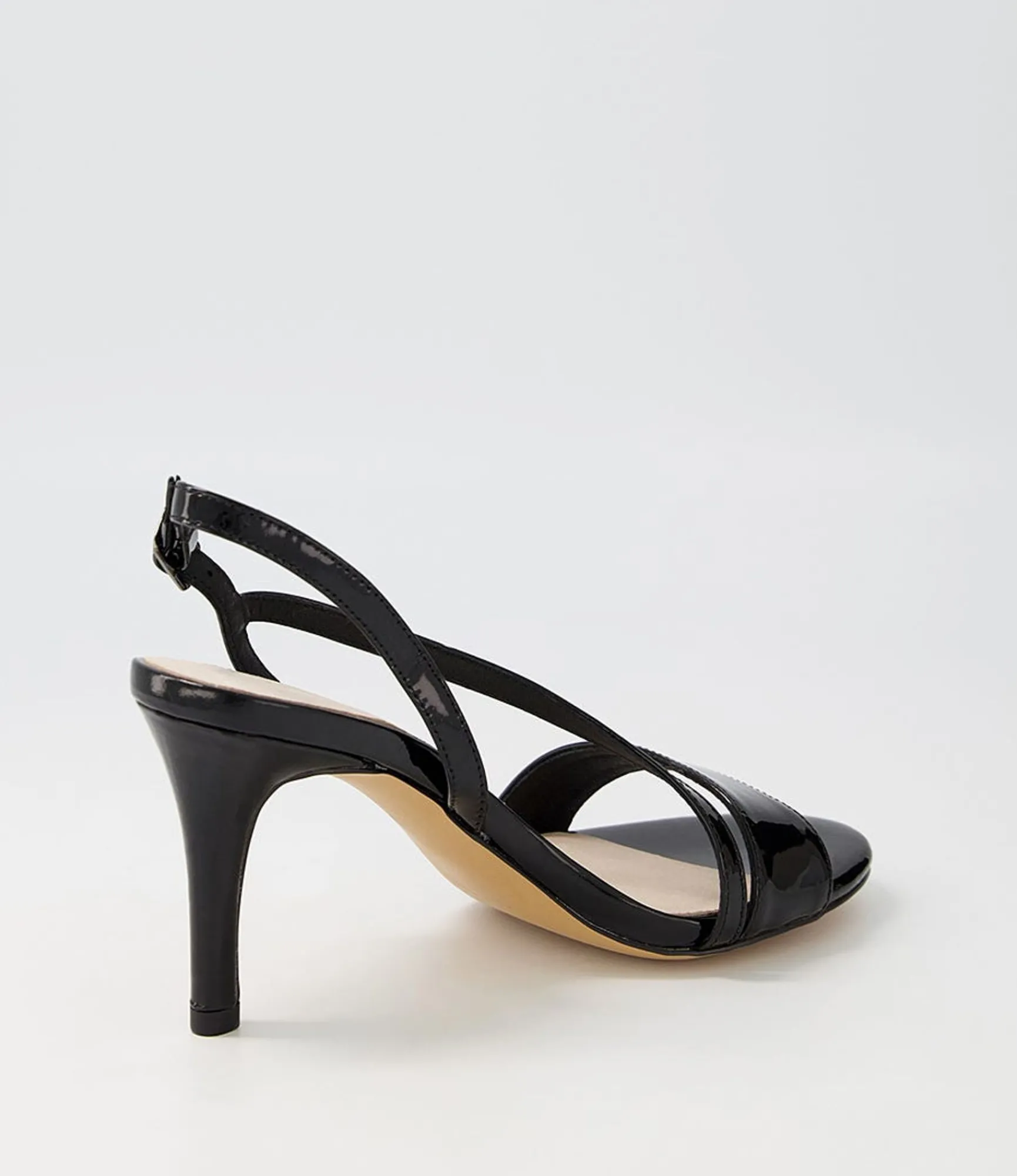 Store Midas Shoes Novie Black Patent Leather Sandals