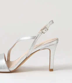 Best Sale Midas Shoes Novie Silver Lizard Leather Sandals