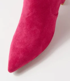Cheap Midas Shoes Nyla Hot Pink Stretch Microsuede Knee High Boots