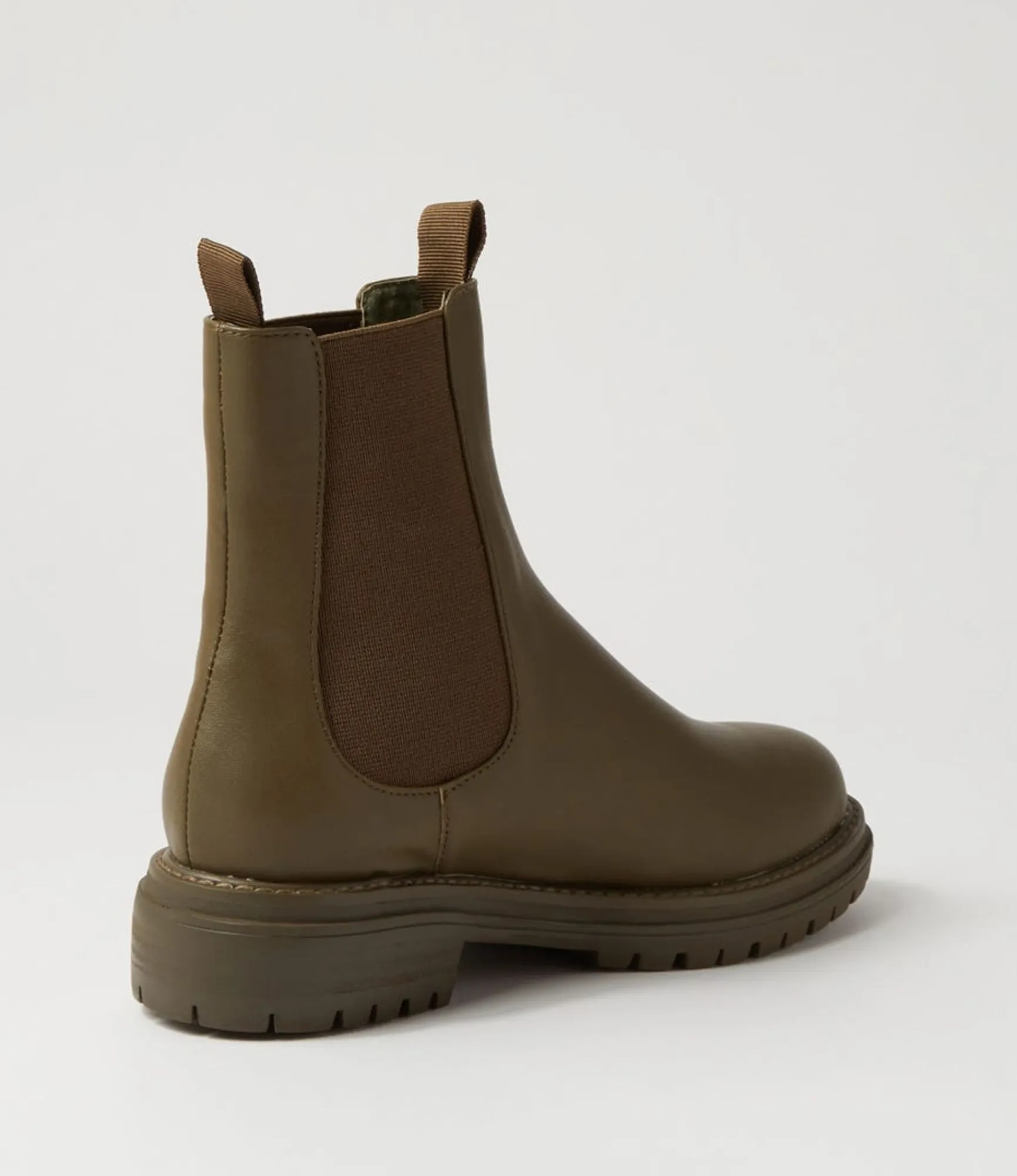 Cheap Midas Shoes Oak Boot Olive Leather Chelsea Boots
