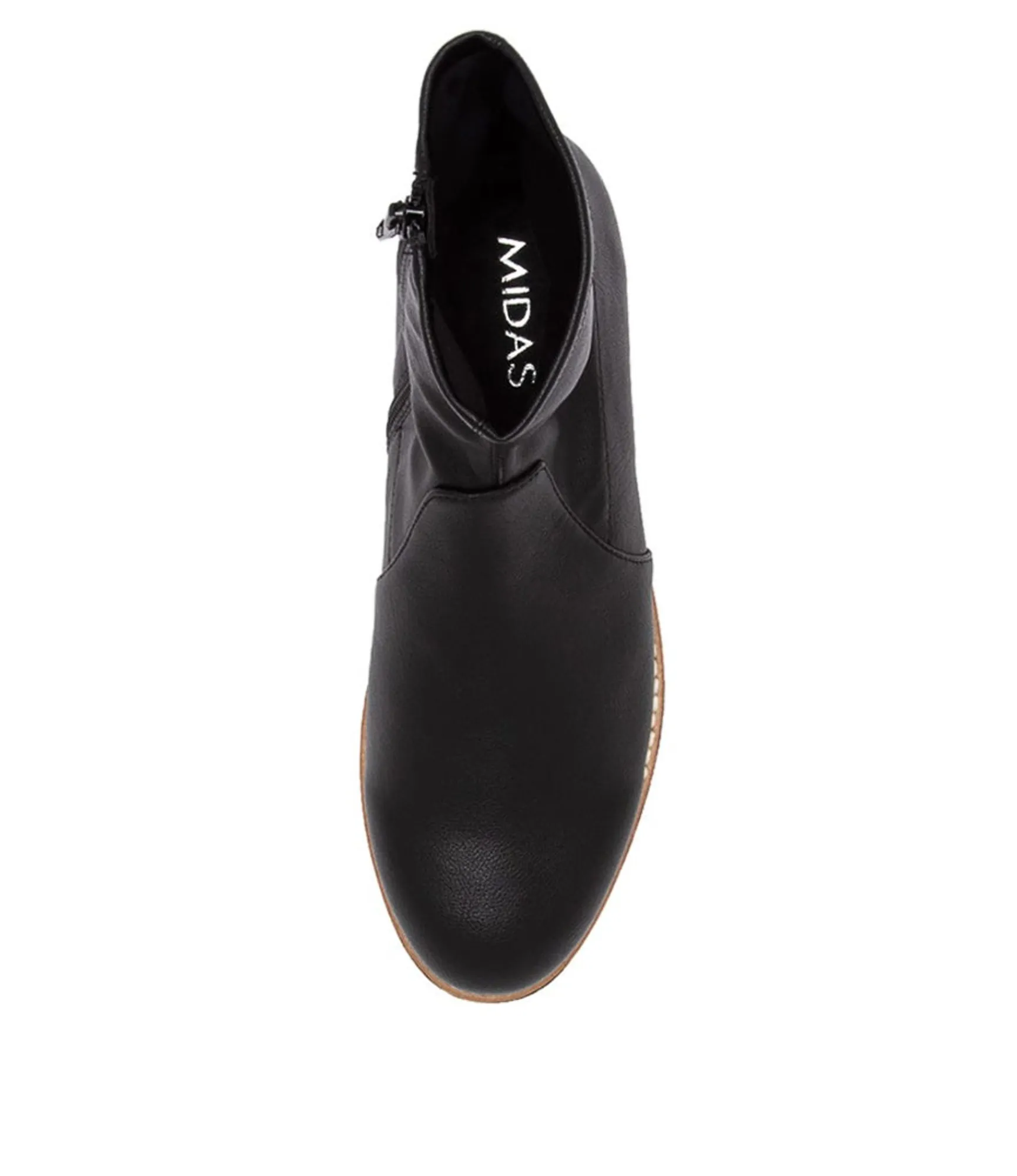 Cheap Midas Shoes Oamar Black Stretch Ankle Boots Bs