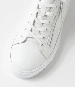 Cheap Midas Shoes Olar White Leather Sneakers